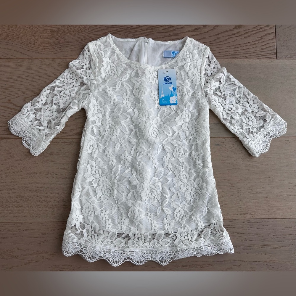 New white lace dress